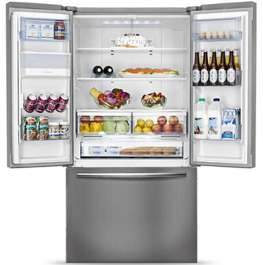 Easy French door family fridge rental