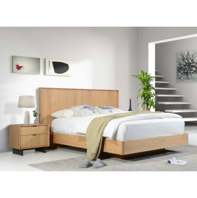 Oasis Bedroom Suite with warm timber tones and textured déco