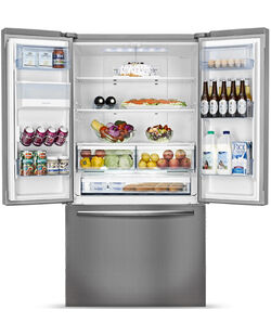 Easy French door family fridge rental